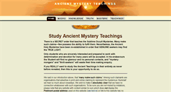 Desktop Screenshot of ancientmysteryteachings.org