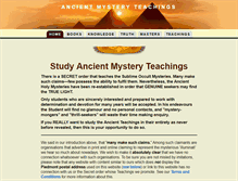 Tablet Screenshot of ancientmysteryteachings.org